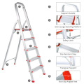 Áticos levanta escalera de escalera de aluminio retráctil telescópica